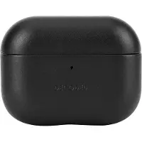 Decoded Lederhülle für AirPods Pro 3, AirPods Pro 3 Case, Premium ECCO-Leder, MagSafe-Kompatibel, Kabellos Aufladbar, Kratzfest, Schwarz
