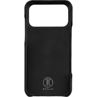 JT BERLIN Echtleder BackCase Kreuzberg| Apple iPhone 17 Pro Max| schwarz| (11134)