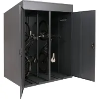 Mendler 2er-Fahrradgarage MCW-H66b, Fahrradbox Fahrradunterstand abschließbar Metall 213x158x125cm anthrazit