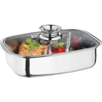 Küchenprofi Aromabräter/Dampfgarer Edelstahl, 36 cm