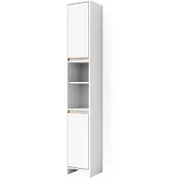 Vicco Badschrank Emma Weiß/Sonoma 30 x 190 cm, Model 29342