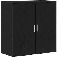 vidaXL Sideboard Schwarz Eichen-Optik 79 x 38 x 80 cm Holzwerkstoff