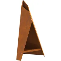 vidaXL Feuerschale Rostig 58 x 40 x 100 cm Wetterfeststahl