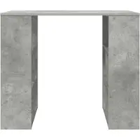 vidaXL Schreibtisch Beton Grau Holzwerkstoff 90 x 50 x 75 cm