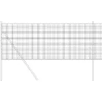 vidaXL Doppelstabmattenzaun 2500 x 60 cm Grau