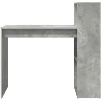 vidaXL Schreibtisch Beton Grau Holzwerkstoff 108 x 55 x 103.5 cm