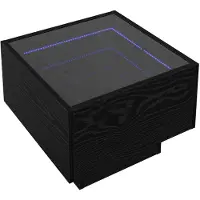 vidaXL Couchtisch Schwarz Eichen-Optik 40 x 40 x 30 cm