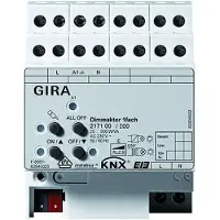 Gira KNX Dimmaktor 2-fach 2x300W REG – präzise Licht- und Szenensteuerung, 1 Stk.