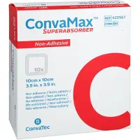 Docpharm GmbH Convamax Superabsorber Nicht Adhäsiv 10x10 Cm 10 St
