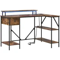 vidaXL Schreibtisch Geräucherte Eiche Holzwerkstoff 120 x 79 x 86,5 cm