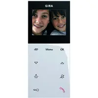 Gira 123903 Wohnungsstation Video AP Plus System 55 Reinweiß