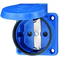 MENNEKES Elektrotechnik GmbH & Co. KG Anbaudose Schuko 16A 2polig+E 230V IP54 blau (11331)