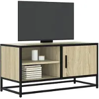 vidaXL TV-Schrank Sonoma-Eiche 80x34,5x40 cm Holzwerkstoff und Metall