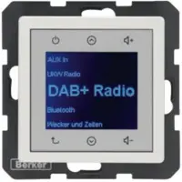 Hager Berker Q.1/Q.3/Q.7 Q.x Radio Touch podtynkowe DAB+ weiß samt 29846089