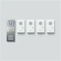 Siedle Audio-Set Set CAB 850-4 E/W Basic Edelstahl gebürstet (210008745-00)