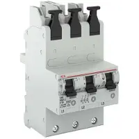AEG ABB HS91.3E35SAV Selektiver Hauptleitungsschutzschalter SHU 25 kA E-Char.,25 kA,35 A,3x1P 2CDS781055R4352 HS913E35SAV