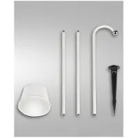FABAS LUCE Armanda LED Spot - Set inkl. Erdspieß / Akku 3W dimmbar warmweiß Weiss 3742-72-102