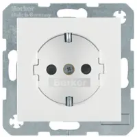 Berker 41238989 SCHUKO-Steckdose S.1/B.3 Glas
