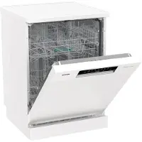 Gorenje GS642D90W freistehender Geschirrspüler 60 cm, Freistehend, Standardgröße (60 cm), Weiß, Schwarz, Berührung, kalt, Heiß