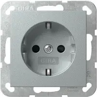 Gira Steckdose SCHUKO 445326 SH System 55 F Alu