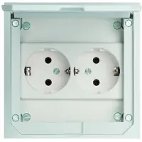 Protec.class 05104977 Steckvorrichtungen Bodeneinbausteckdose PESB 2 2fach IP41