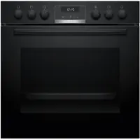 Bosch Induktions Herd-Set "HND617LS67", Energieeffizienz: A+, schwarz, Herdsets, Backwagen mit ausziehbarer Tür für bequemes Kochen & Backen, Induktions Herd-Set