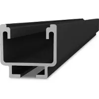K2 Systems 2004397 SolidRail Light, 4.80 m Black