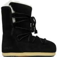 Moon Boot Schneestiefel Evx Boot Suede Shearling Damen Black-Schuhgröße 39 - 40