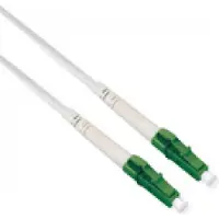 Roline Glasfaserkabel 9/125 µm OS2, LC/LC, APC, stahlarmiert, simplex, LSOH, weiß, 15 m