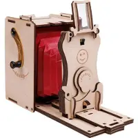 JollyLook Pinhole Mini Instant Film Camera Wood Light Brui (JLK012)