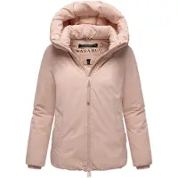 NAVAHOO Winterjacke "Blütenlicht 14" mit Kapuze Warme Damenjacke mit hohem Kragen
