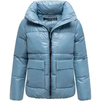 NAVAHOO Kurzjacke "Eispracht 14" ohne Kapuze Kurze gesteppte Damen Winterjacke