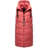 NAVAHOO Steppweste "Schnuffelchen" 1 Stk. warme Damen Outdoor-Weste lang mit Kapuze