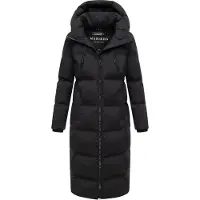 MARIKOO Damen Winter Steppmantel Tikoraa mit abnehmbarer Kapuze