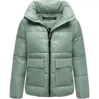 NAVAHOO Kurzjacke "Eispracht 14" ohne Kapuze Kurze gesteppte Damen Winterjacke