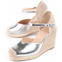 Montevita Wedge Espadrille Balenci4 Silber