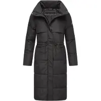 NAVAHOO Wintermantel "Der Wahnsinn 14" Damen Steppmantel mit Taillenzugband