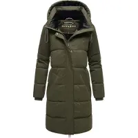 NAVAHOO Wintermantel "Wintertanz 14" modischer Damen Steppmantel mit hohem Kragen