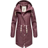 NAVAHOO Regenjacke "Tropical Stormoo" mit Kapuze Wasserdichter Damen Outdoor Regenmantel