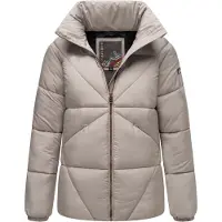 NAVAHOO Schokolinaa Damen Winter Steppjacke mit gefüttertem Kragen