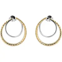 Orphelia 'Bastien' Ohrstecker für Damen, 925 Sterling Silber - Silber/Gold ZO-7499