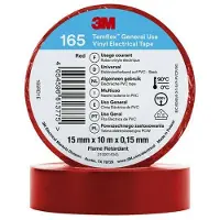 3M Temflex 165 Isolierband Rot 15mmx10m (10 Stück)