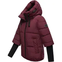 NAVAHOO Steppjacke "Lotusherz XIV" mit Kapuze Warme gesteppte Winterjacke mit Rippstrickärmeln