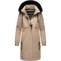 NAVAHOO Kaltwetterretter Damen Winter Parka mit Kunstfellkragen