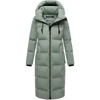 MARIKOO Damen Winter Steppmantel Tikoraa mit abnehmbarer Kapuze