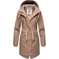 NAVAHOO Regenjacke "Tropical Stormoo" mit Kapuze Wasserdichter Damen Outdoor Regenmantel