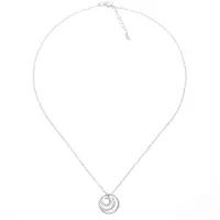 Orphelia 'Elaine' Damenkette mit Anhänger aus 925er Sterlingsilber – Silber ZH-7084
