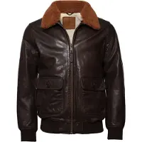 TOP GUN Lederjacke TG2023002 Herren brown L