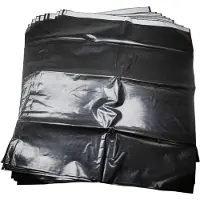 VHBW 10x Entsorgungsbeutel kompatibel mit Bosch GAS 1200 L, 55 M AFC Professional, 35 L AFC, 35 M AFC, 35 L SFC+ Staubsauger - 37,5cm x 26cm Schwarz