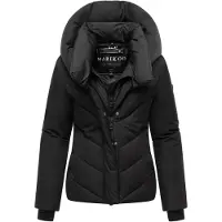 MARIKOO Winterjacke "Nadiraa" 2-in-1 Funktion Herausnehmbare Polyester-Innenteil